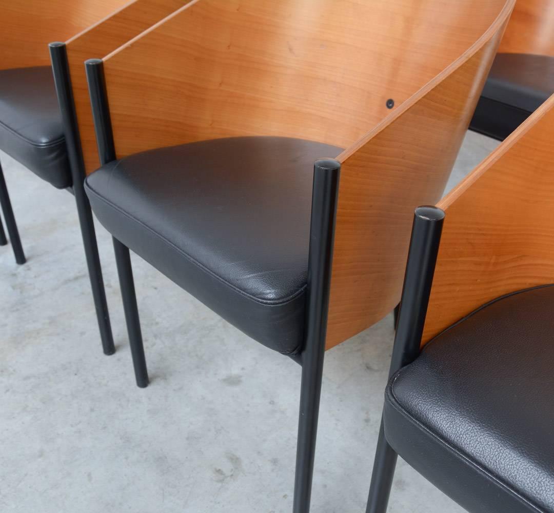 Late 20th Century Set of eight Costes Chairs by Philippe Starck for Driade Aleph