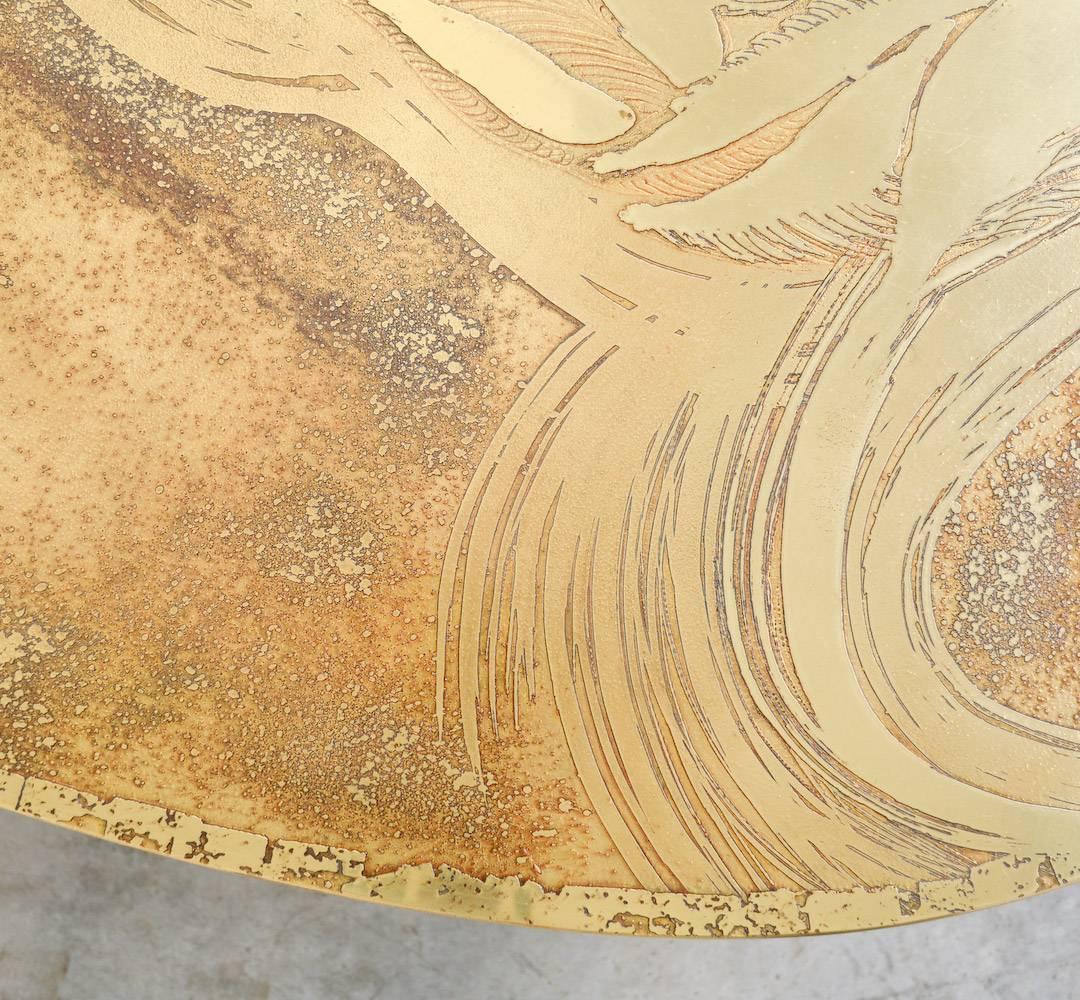Glamorous Brass Coffee Table by Marc D’Haenens 2