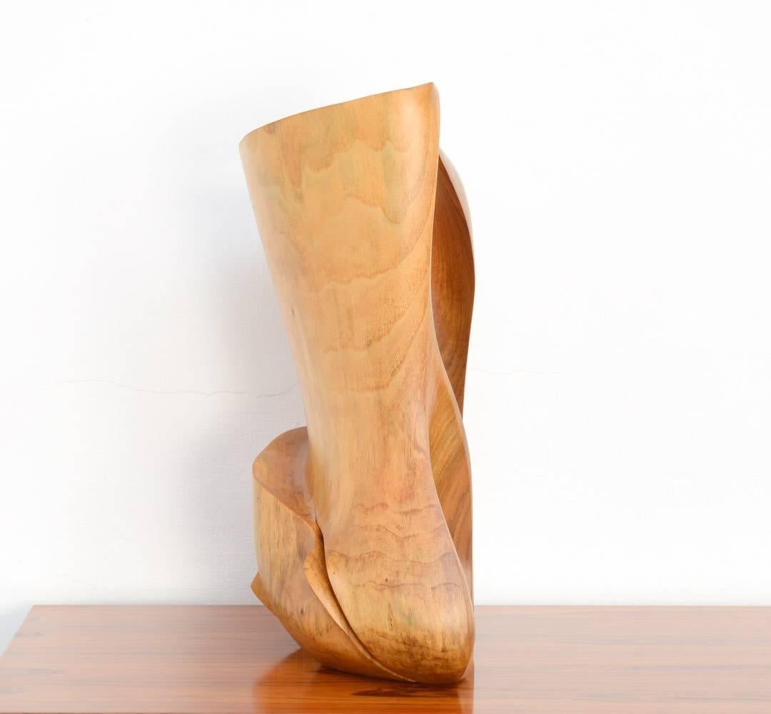 Belgian Amazing Organic Abstract Wooden Sculpture