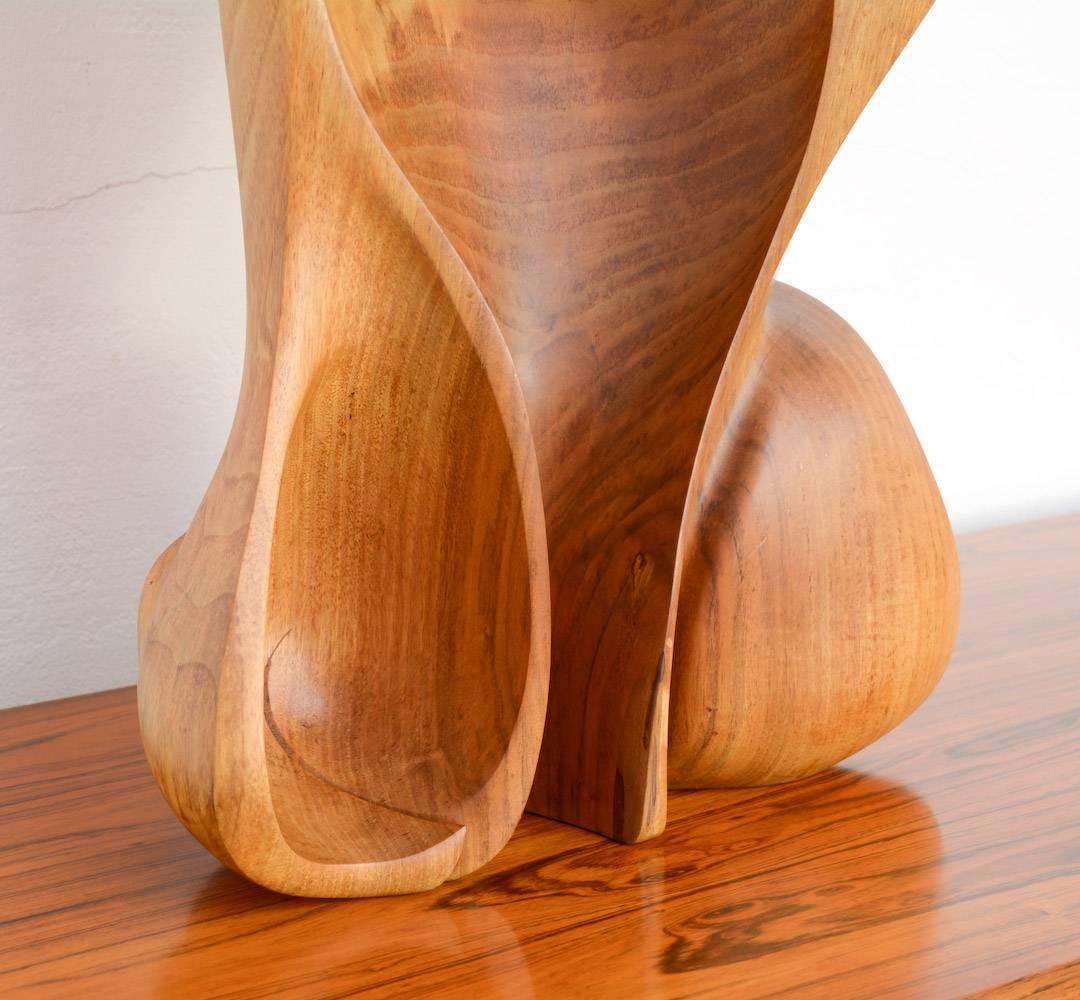 Amazing Organic Abstract Wooden Sculpture In Excellent Condition In Vlimmeren, BE