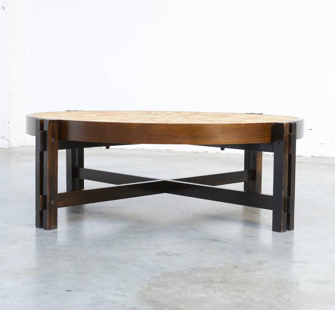 Mid-Century Modern Large Garrigue Coffee Table by Roger Capron
