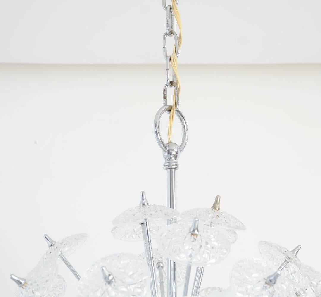 Chique Sputnik Chandelier by Val Saint Lambert 1