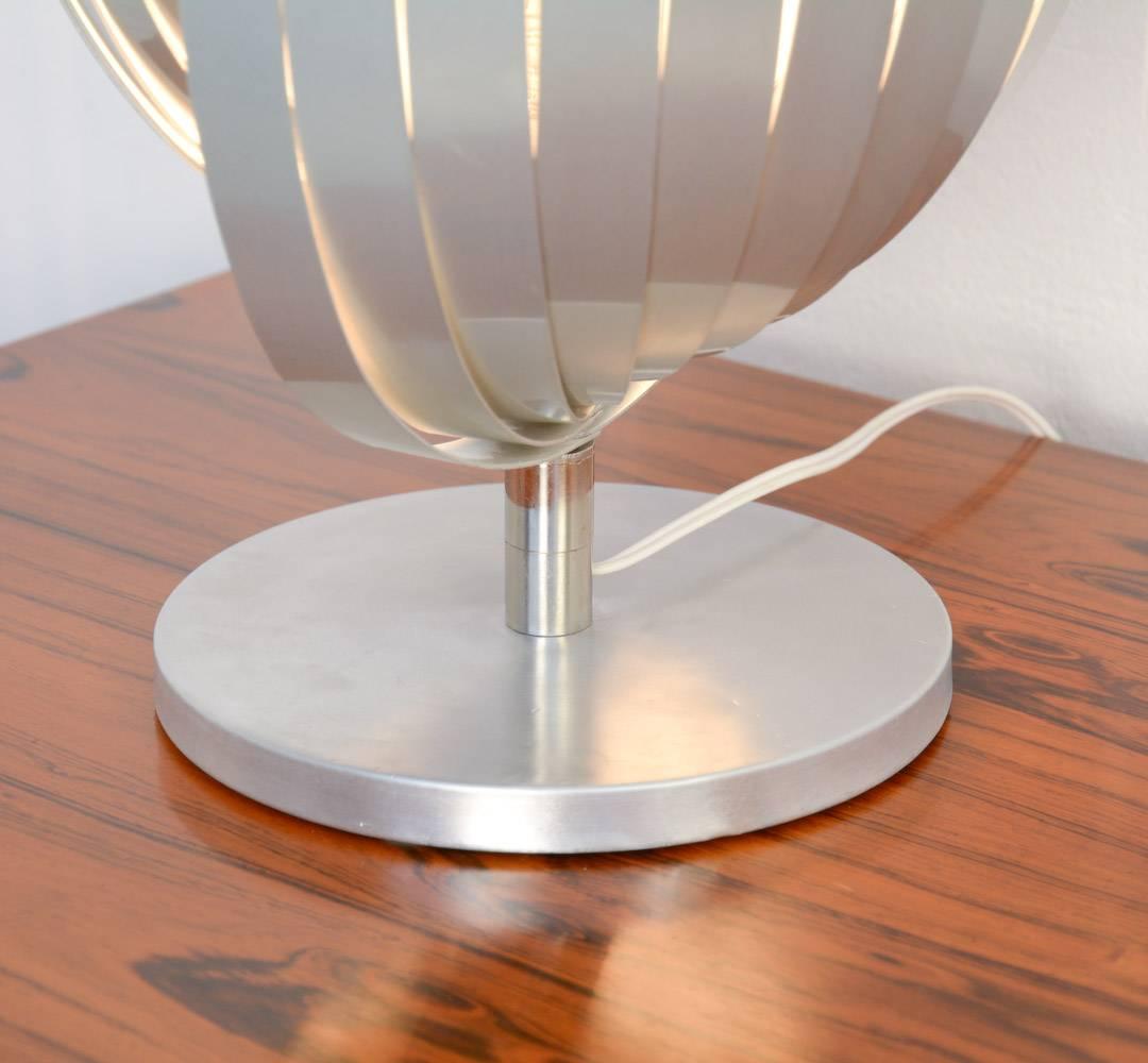 Organic Modern Magnificent Aluminium Table Lamp by Henri Mathieu