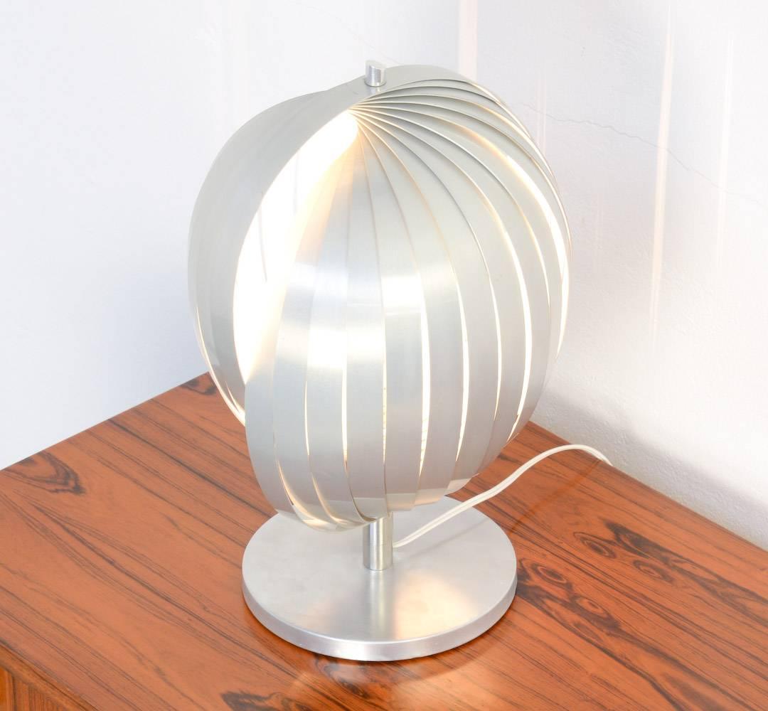 Magnificent Aluminium Table Lamp by Henri Mathieu 1