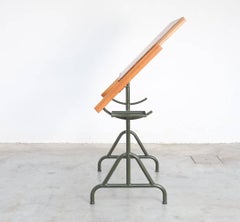 Old Industrial Drafting Table of the 1940s