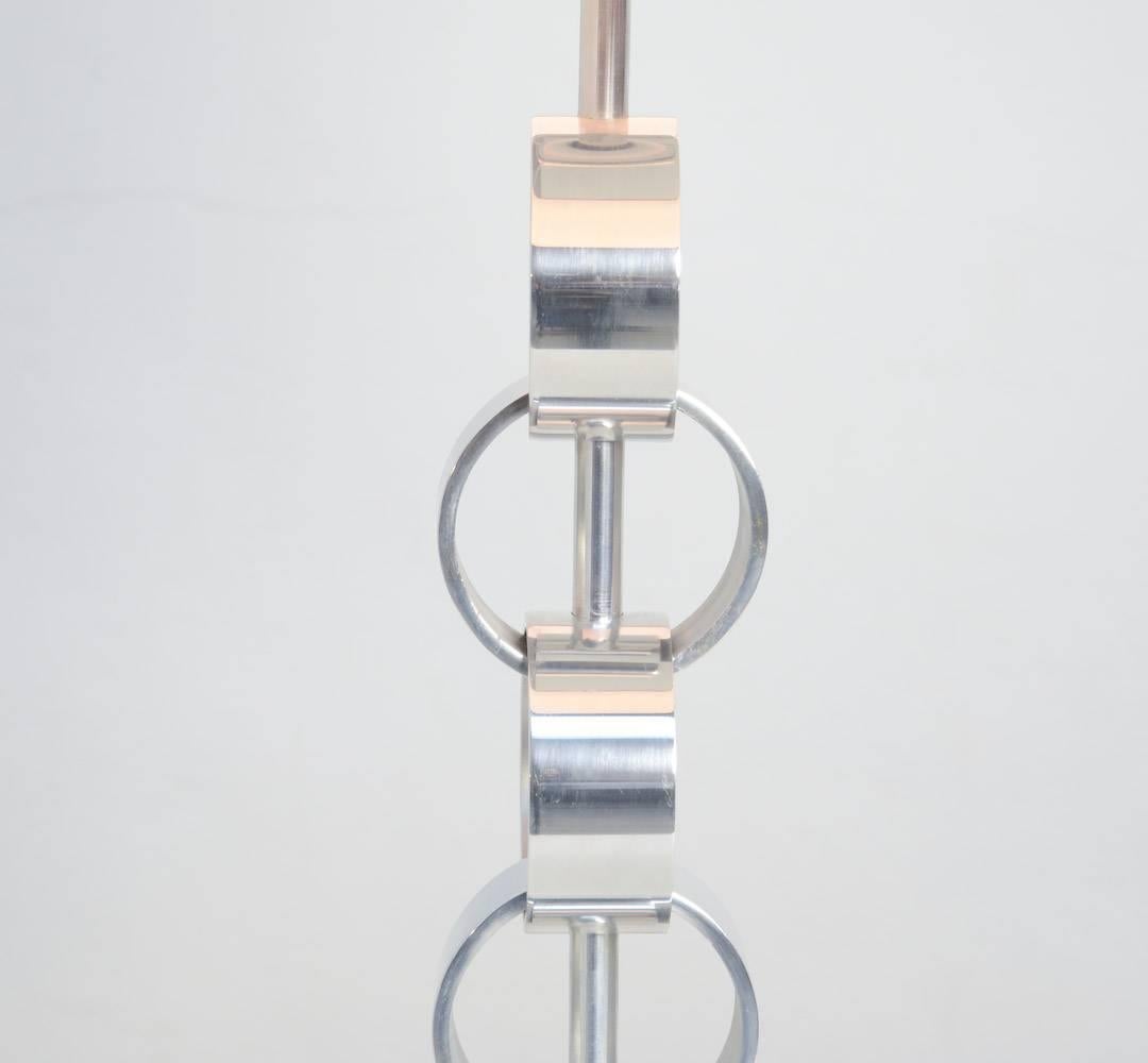 Fin du 20e siècle Lampe de bureau chromée minimaliste, années 1970 en vente