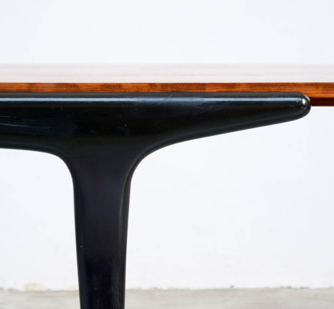 Exclusive Dining Table T4 by Alfred Hendrickx for Belform In Good Condition In Vlimmeren, BE