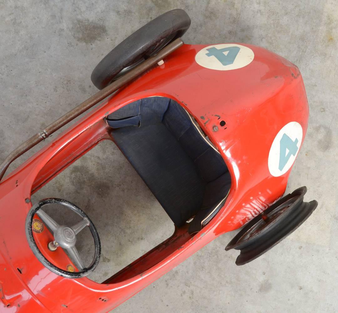 Grand Prix Ferrari-Pedalwagen von Giordani, Italien. (Italienisch)
