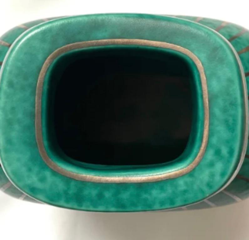 Smaltato Vaso turchese di Wilhelm Kåge in vendita