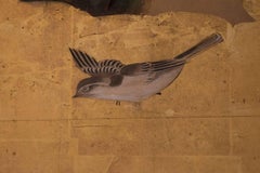 Antique Japanese Six-Panel Landscape Screen Byobu