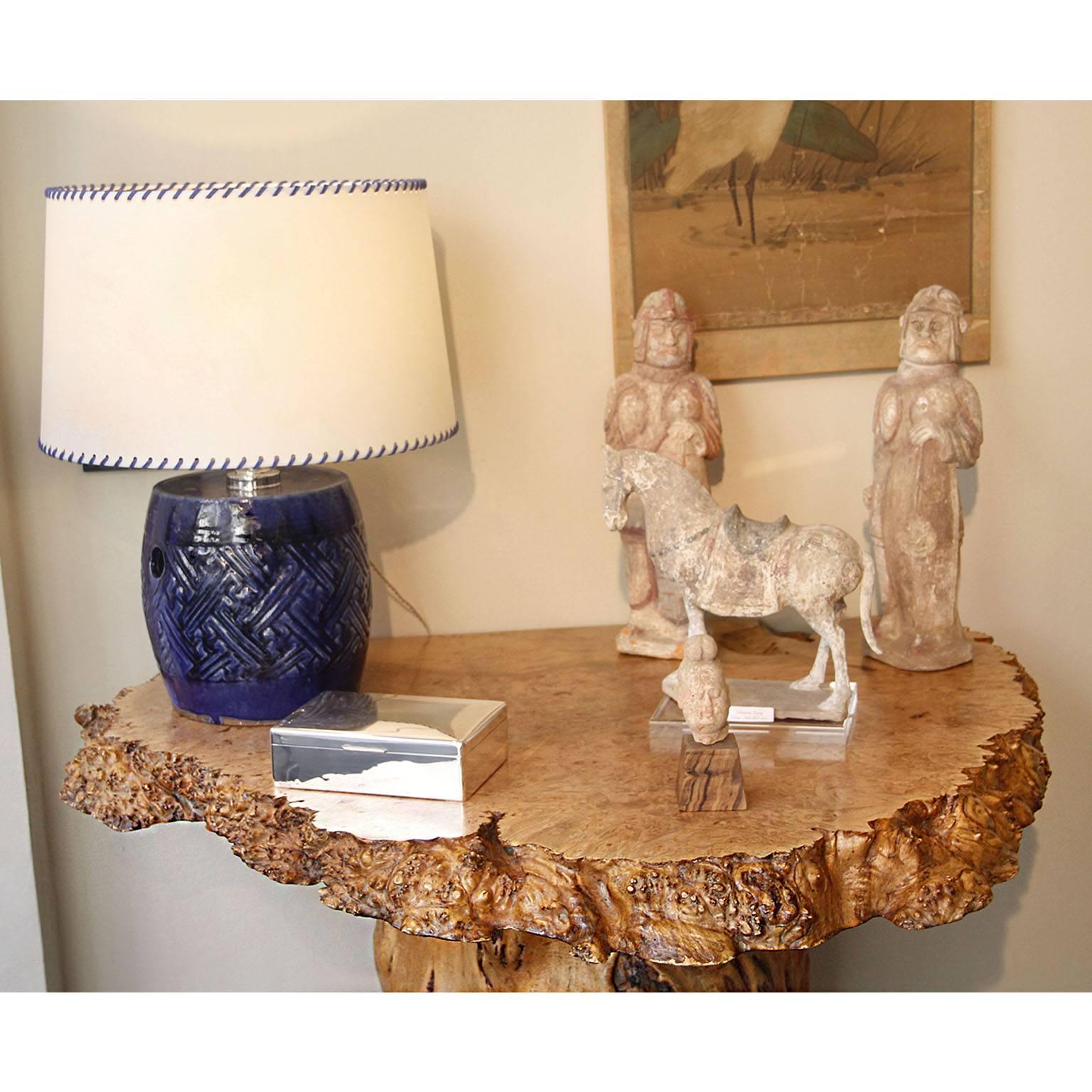 Natural Shape Rootwood Console Table In Excellent Condition In Torino, IT