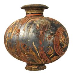 Chinese Han Dynasty Pottery "Cocoon" Vase