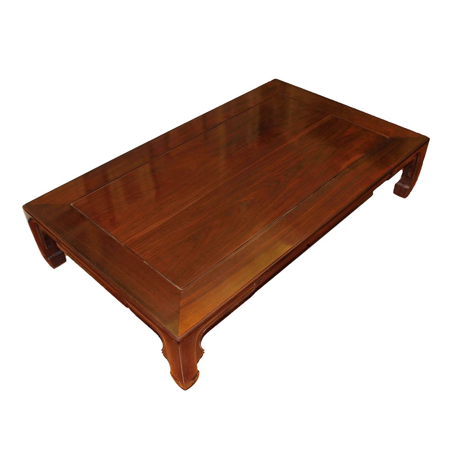 Early 20th Century Japanese Low Rectangular Coffee Table