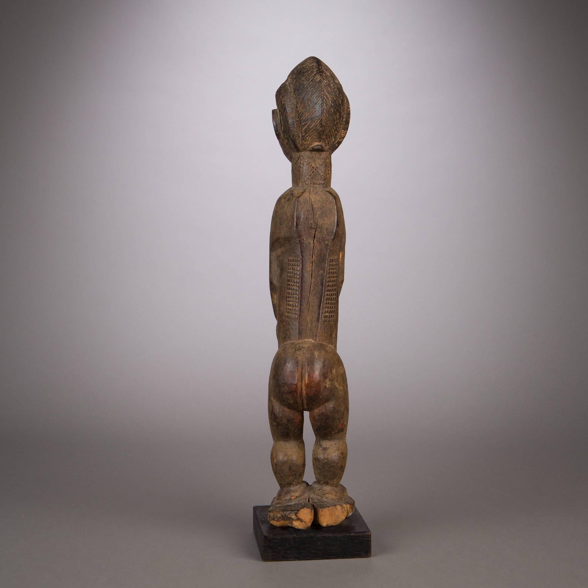 Wood Late 19th Century Tribal Baule Figure