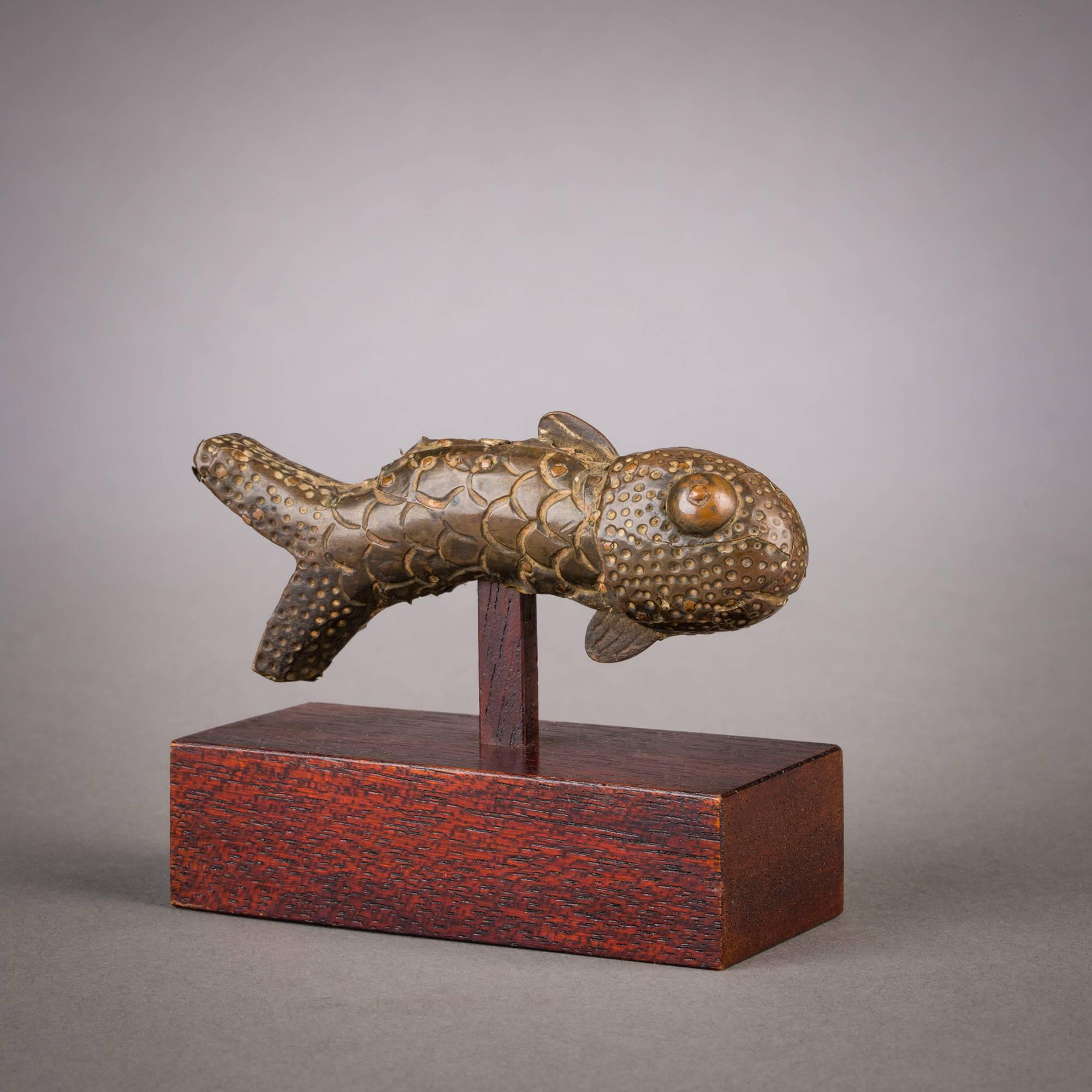 19th Century Tribal Dahomey Fish Figurine In Good Condition In New York, NY