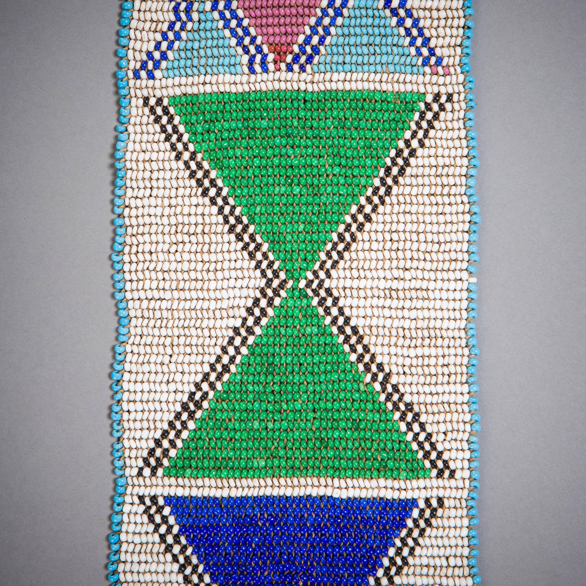 Malawian Late 19th or Early 20th Century Tribal Yao Beaded Sash, Malawi or Mozambique