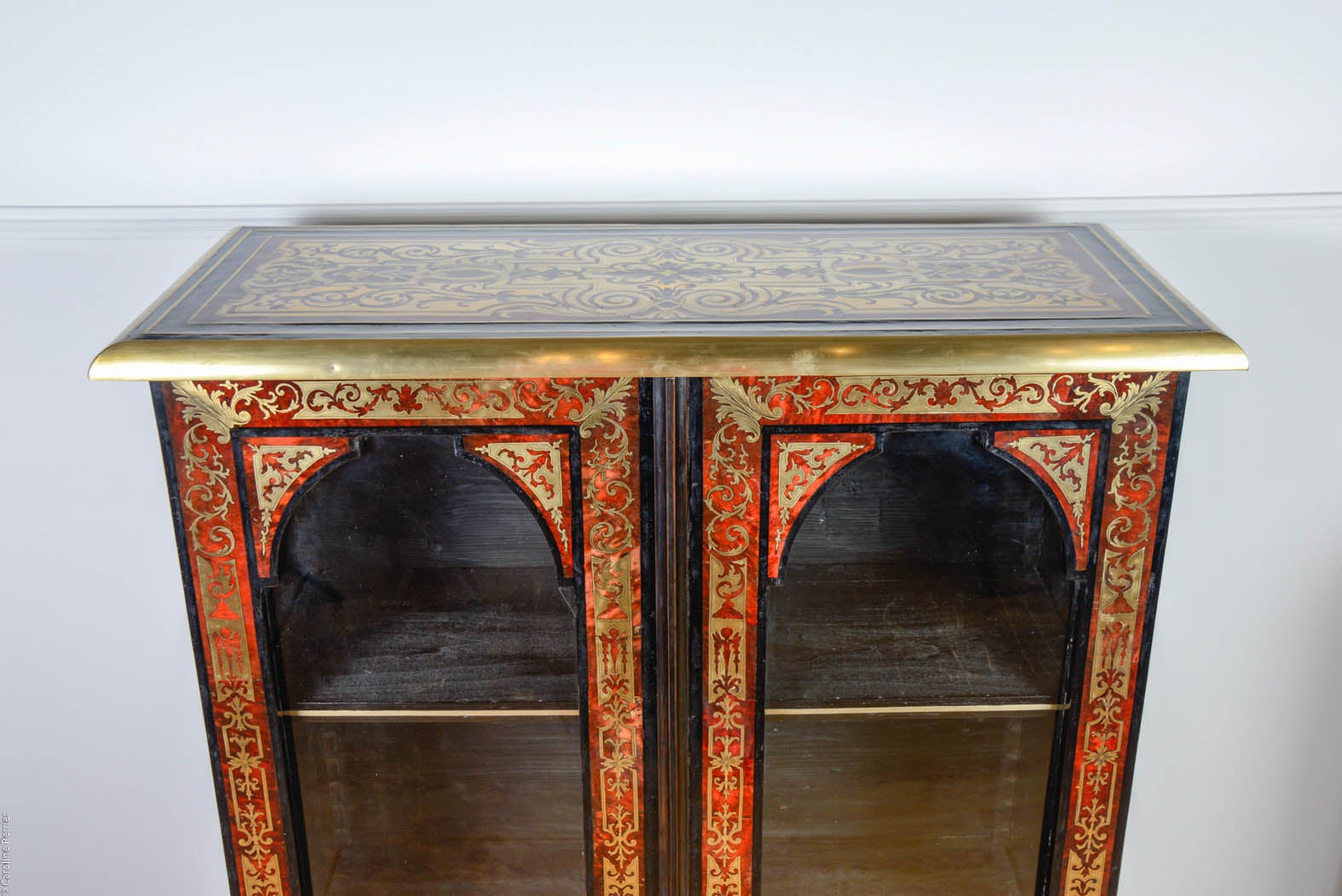 Parquetry 18th Century Boulle Marquetry Bookcase For Sale