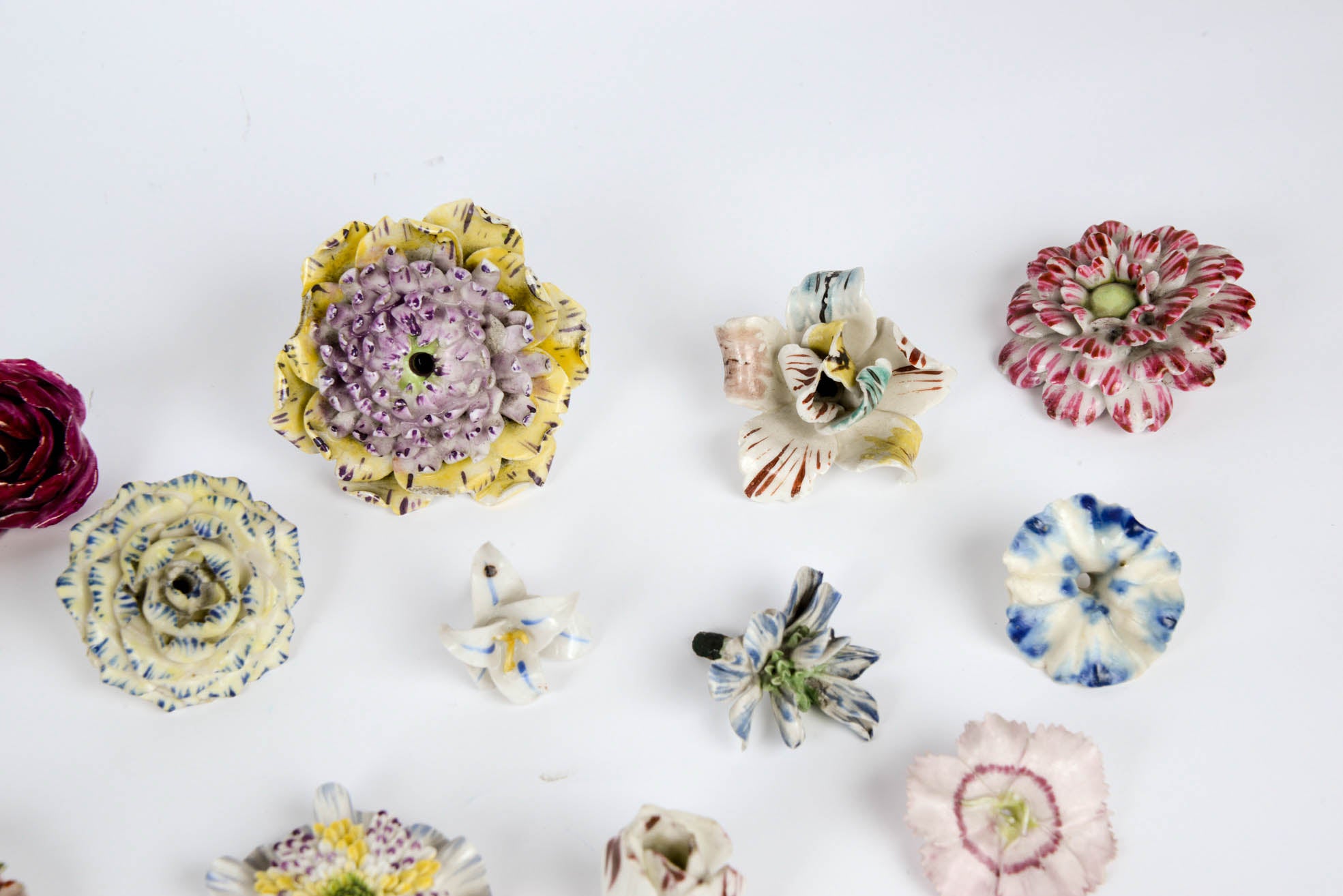 18th-19th Century Continental Porcelain Flowers 2