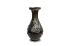 19th Meiji Japanese Bronze Vase, Hanashobu