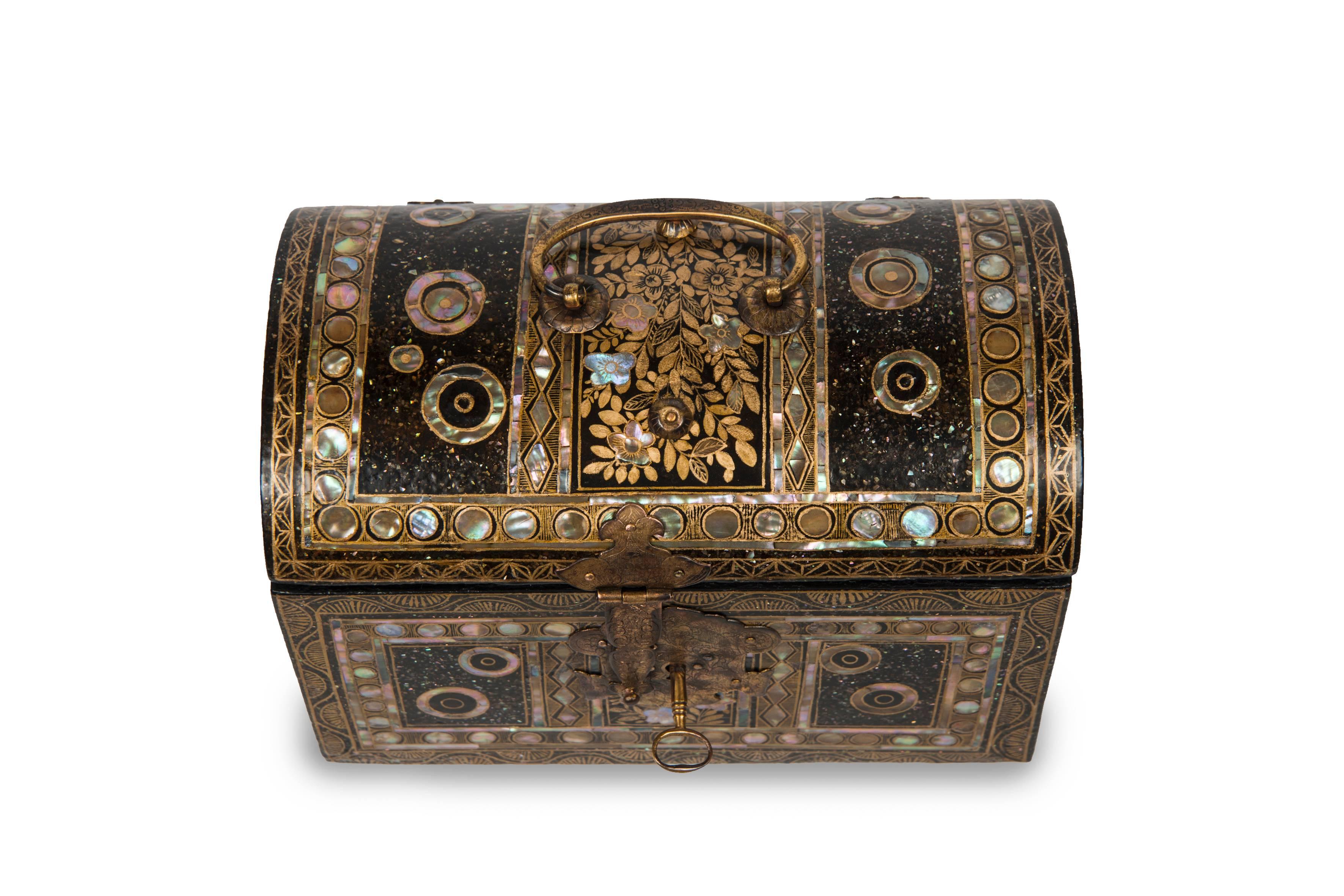 Copper Japanese Namban Chest For Sale