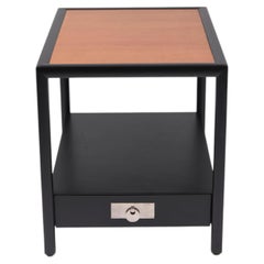 Hollywood Regency Ebonized End Table by Micheal Taylor for Baker
