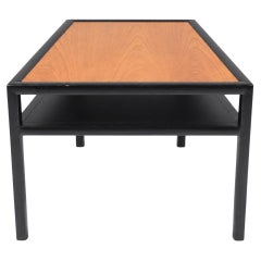 Rare Hollywood Regency Ebonized Wedge Table by Micheal Taylor for Baker