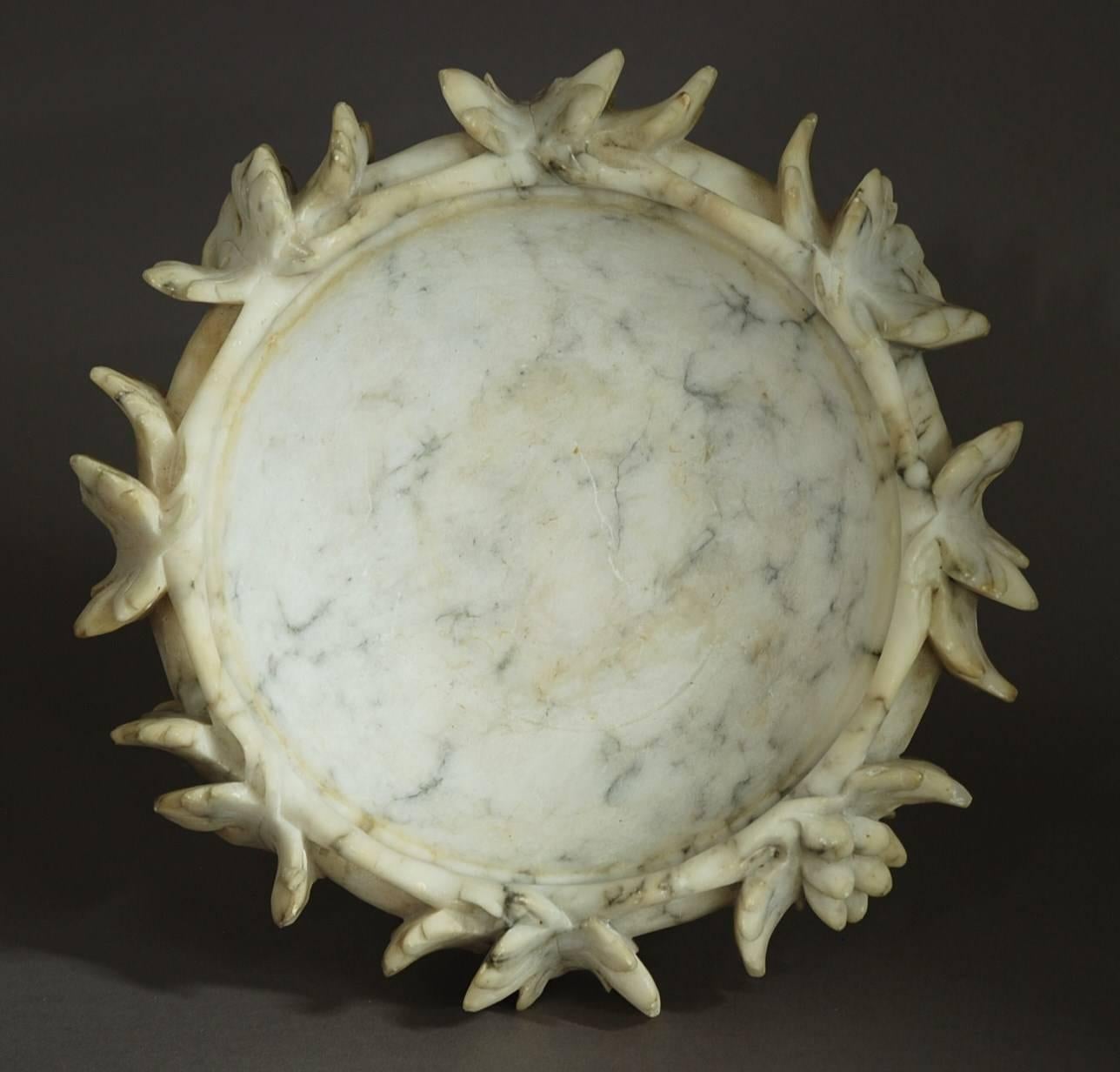 19th Century Decorative Alabaster Tazza 2
