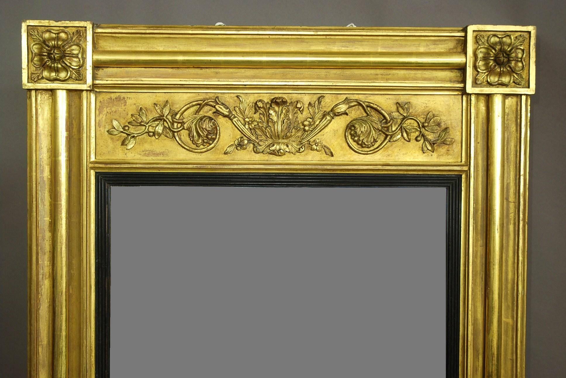 Early 19th Century Regency Gilt Pier Mirror of Large Proportions 1