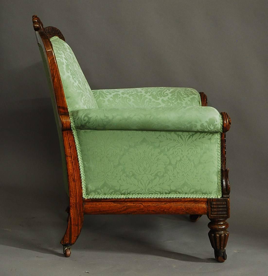 William IV Simulated Rosewood Armchair 2