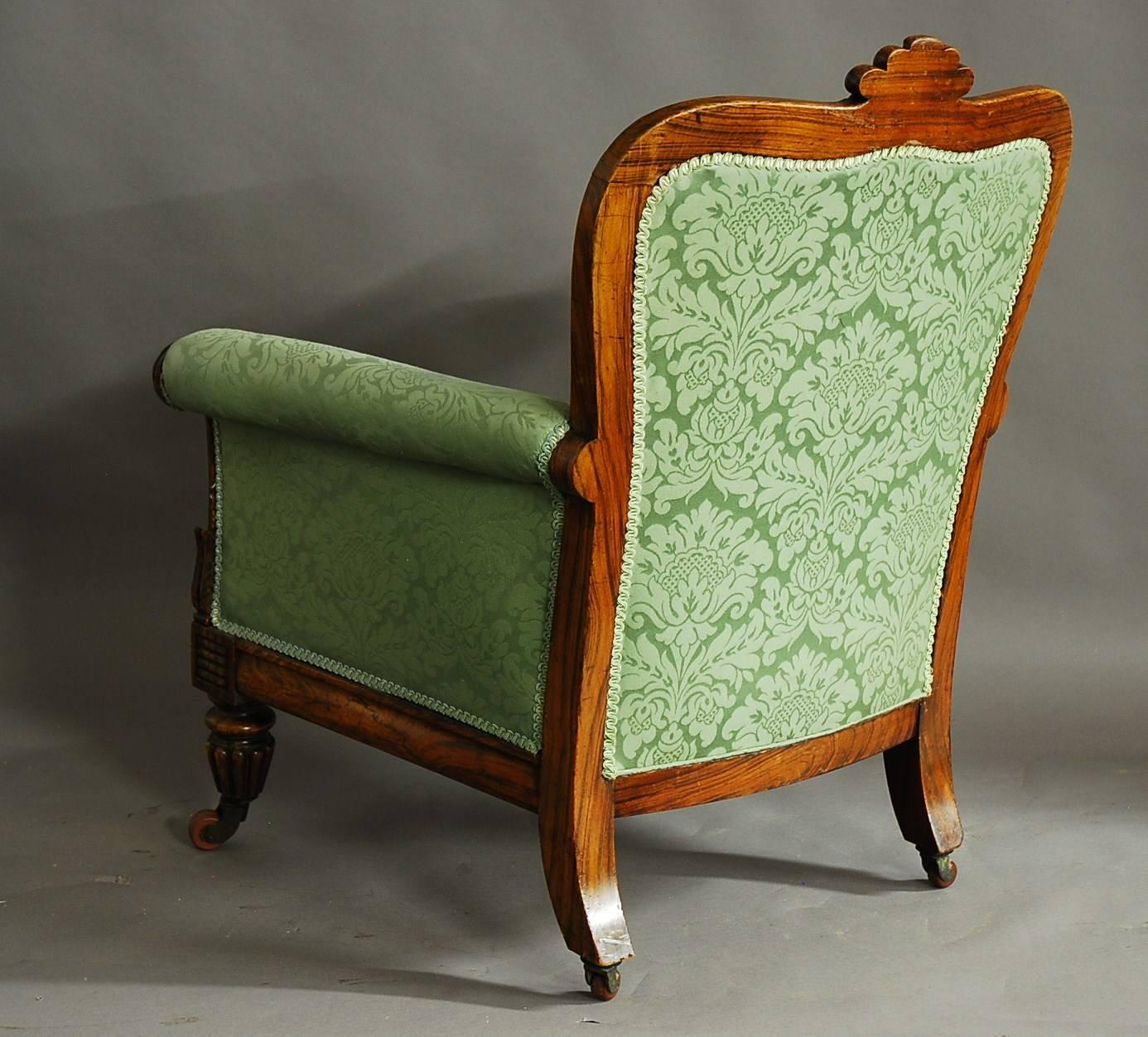 William IV Simulated Rosewood Armchair 4