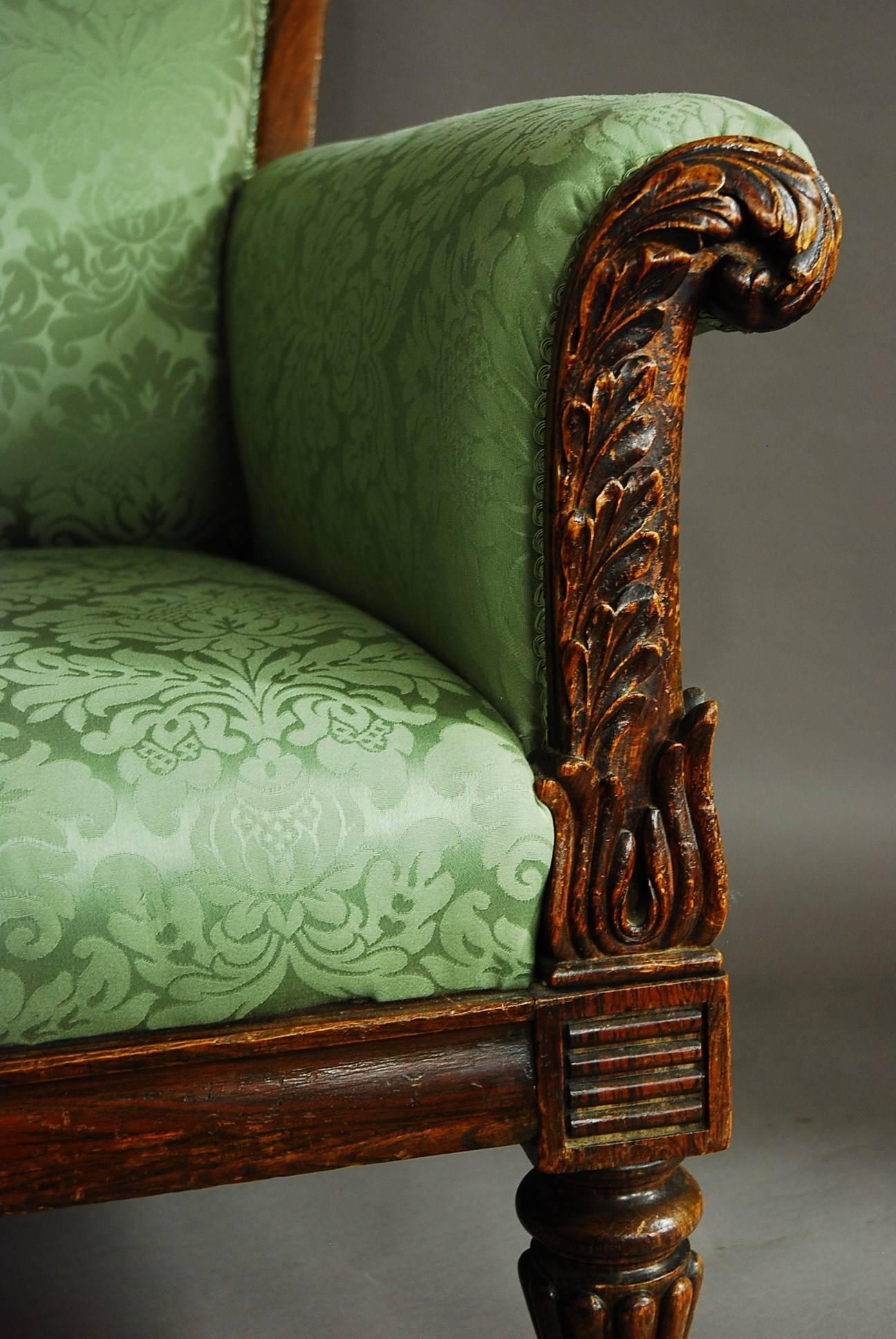 William IV Simulated Rosewood Armchair 1