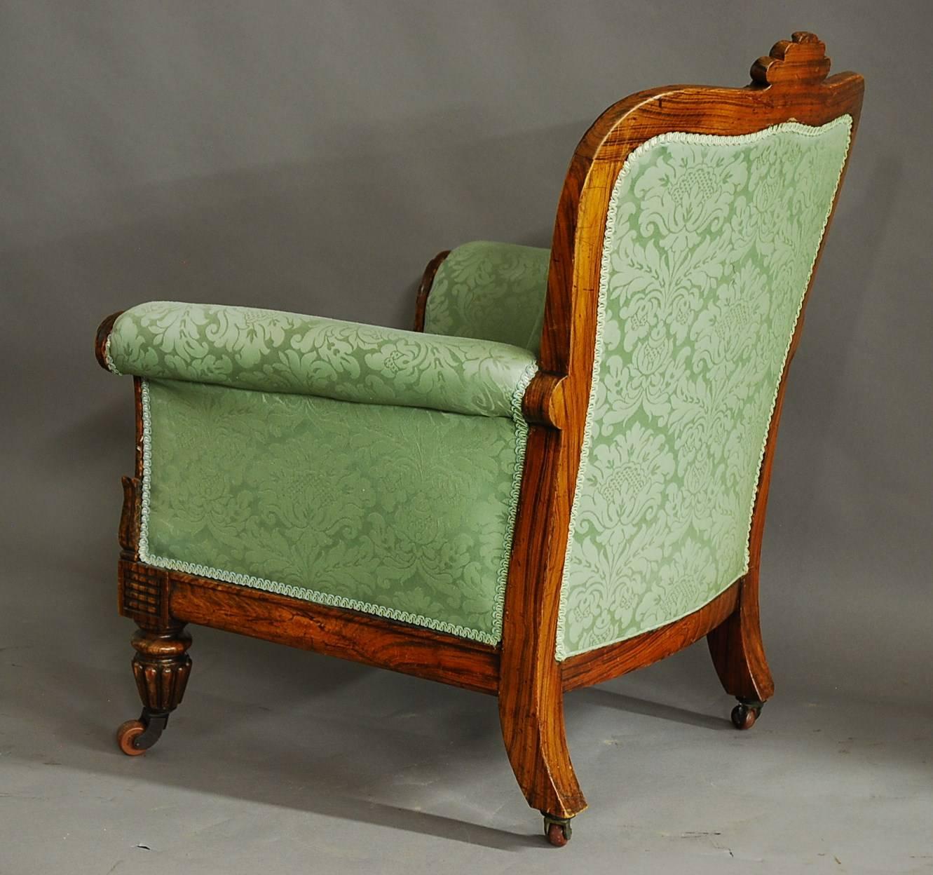 William IV Simulated Rosewood Armchair 3
