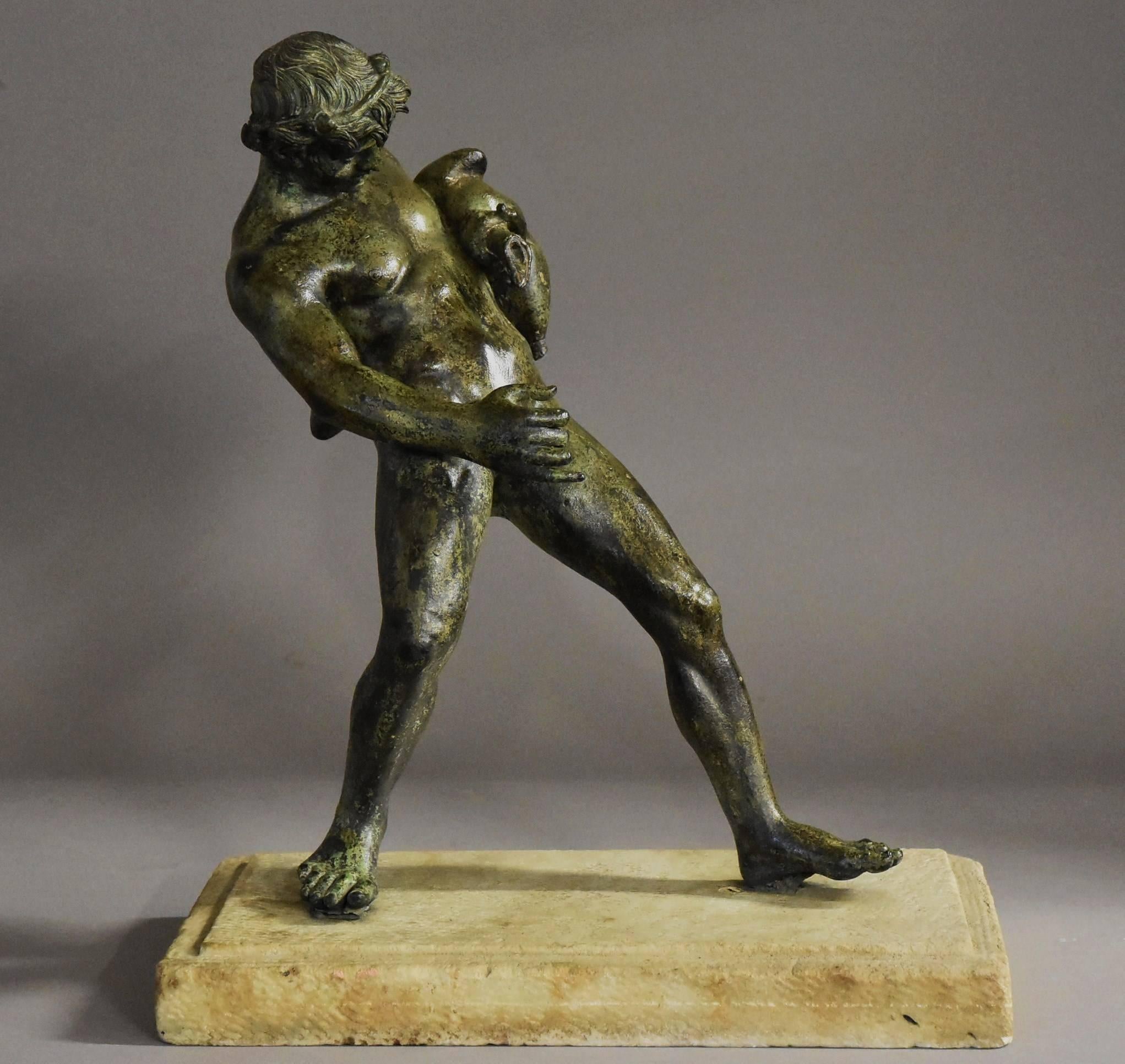 Late 19th-Early 20th Century Grand Tour Style Bronze of Bacchus For Sale 1
