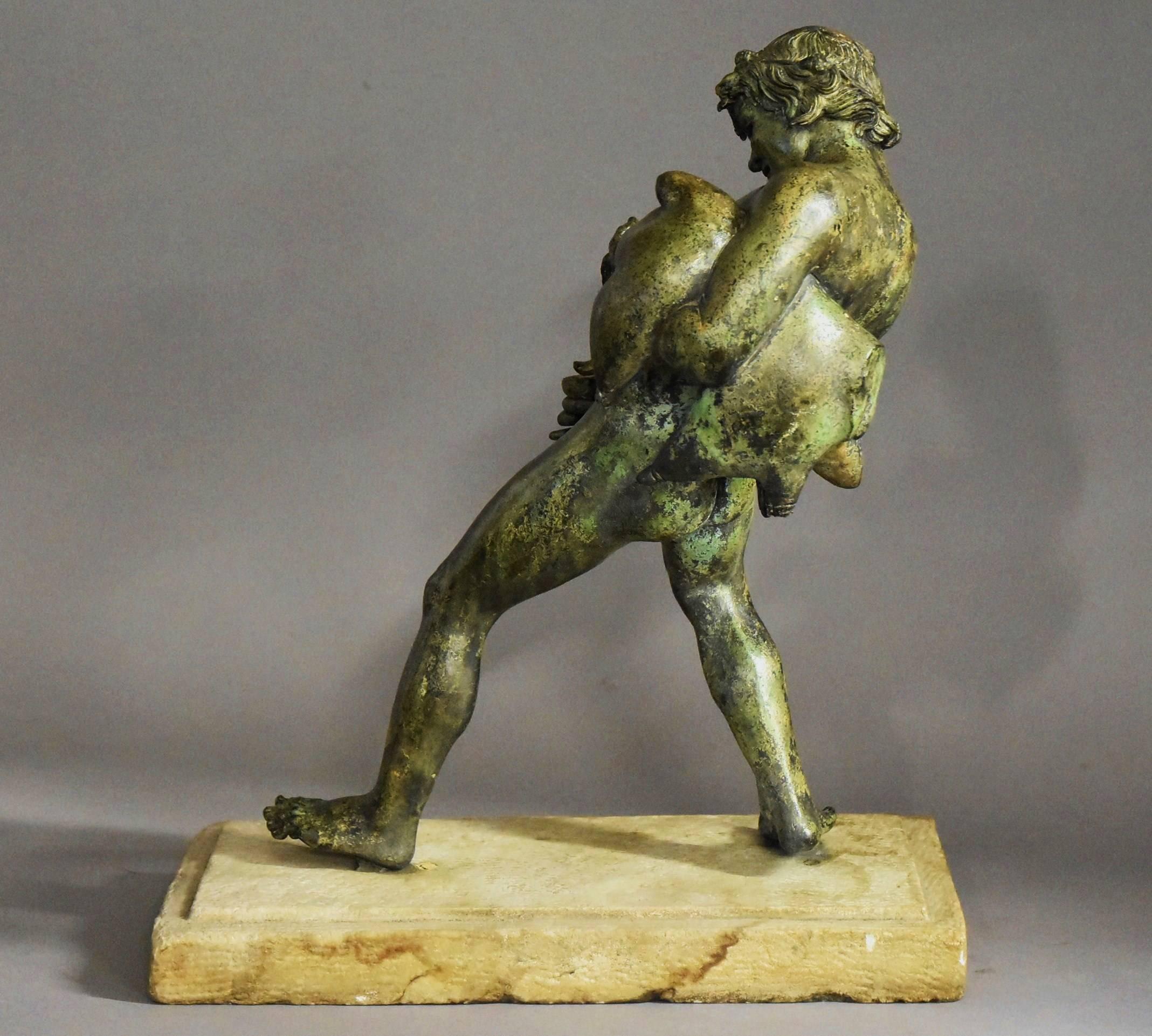 Late 19th-Early 20th Century Grand Tour Style Bronze of Bacchus For Sale 2