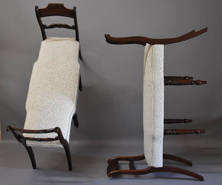 Superb Pair of Early 19th Century Mahogany Window Seats