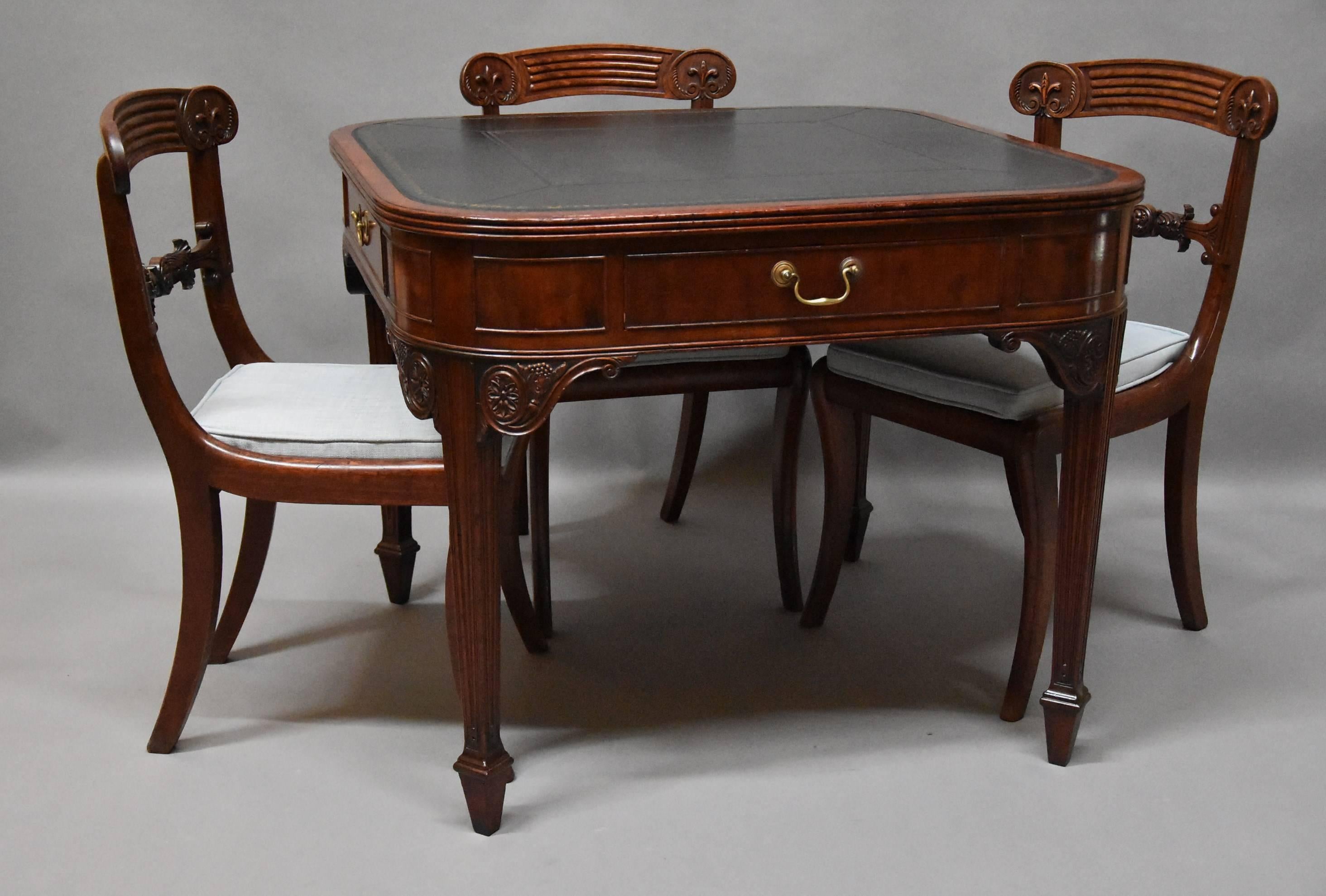 English Mid-Late 19th Century Writing Table of Unusual Form 1