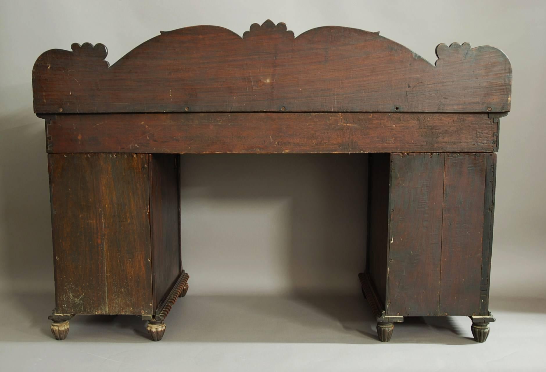 19th Century Anglo-Indian Padouk Pedestal Sideboard of Superb Patina 7