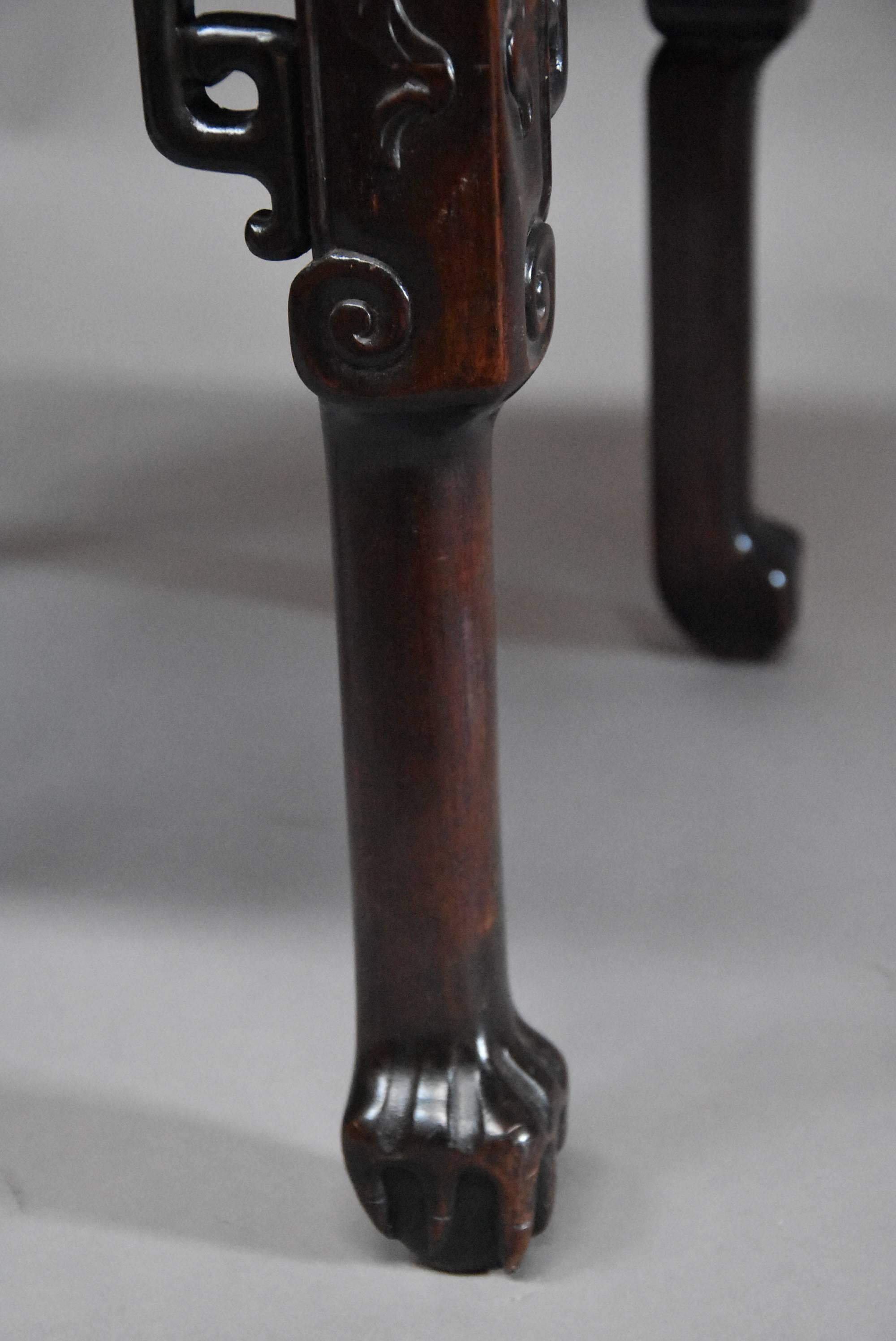 Late 19th Century Matched Pair of Square Chinese Pot Stands 3