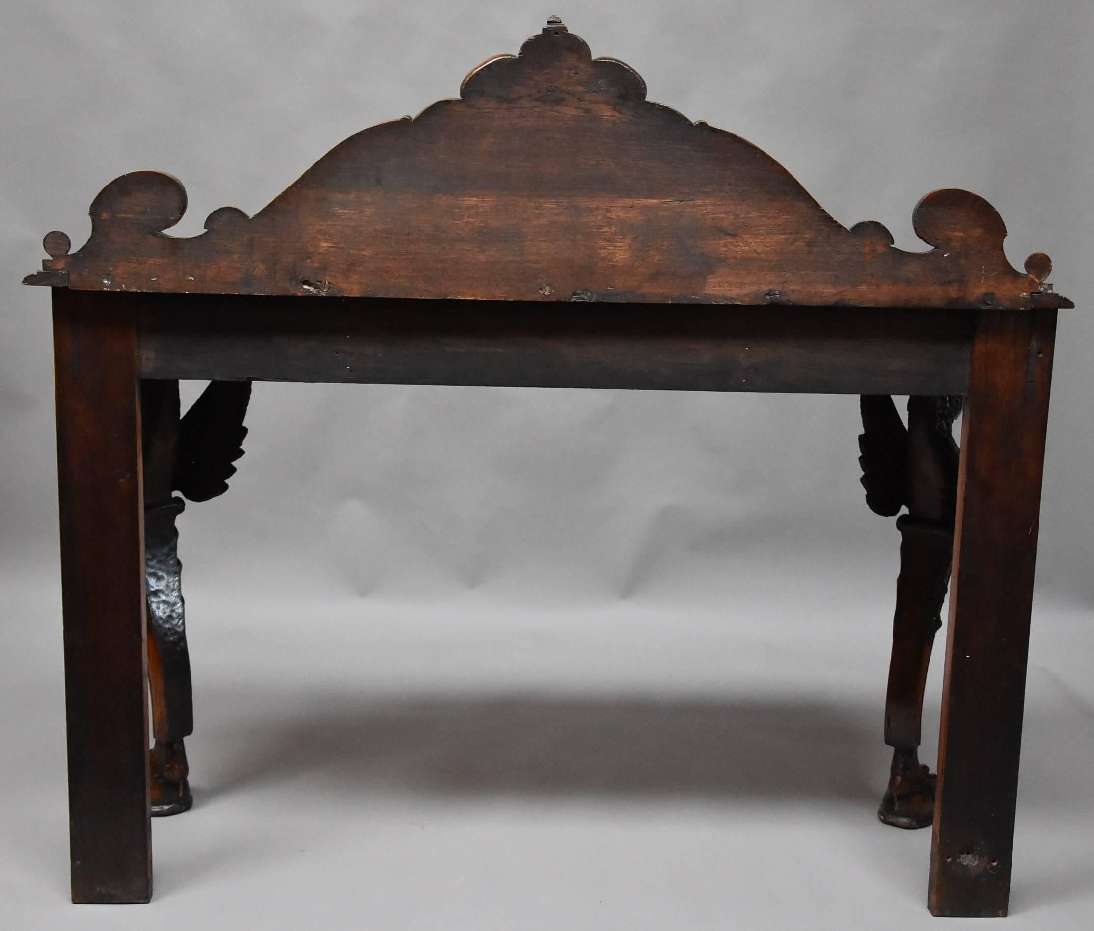Wonderful Quality and Superbly Carved Mid-19th Century Oak Hall Table 6