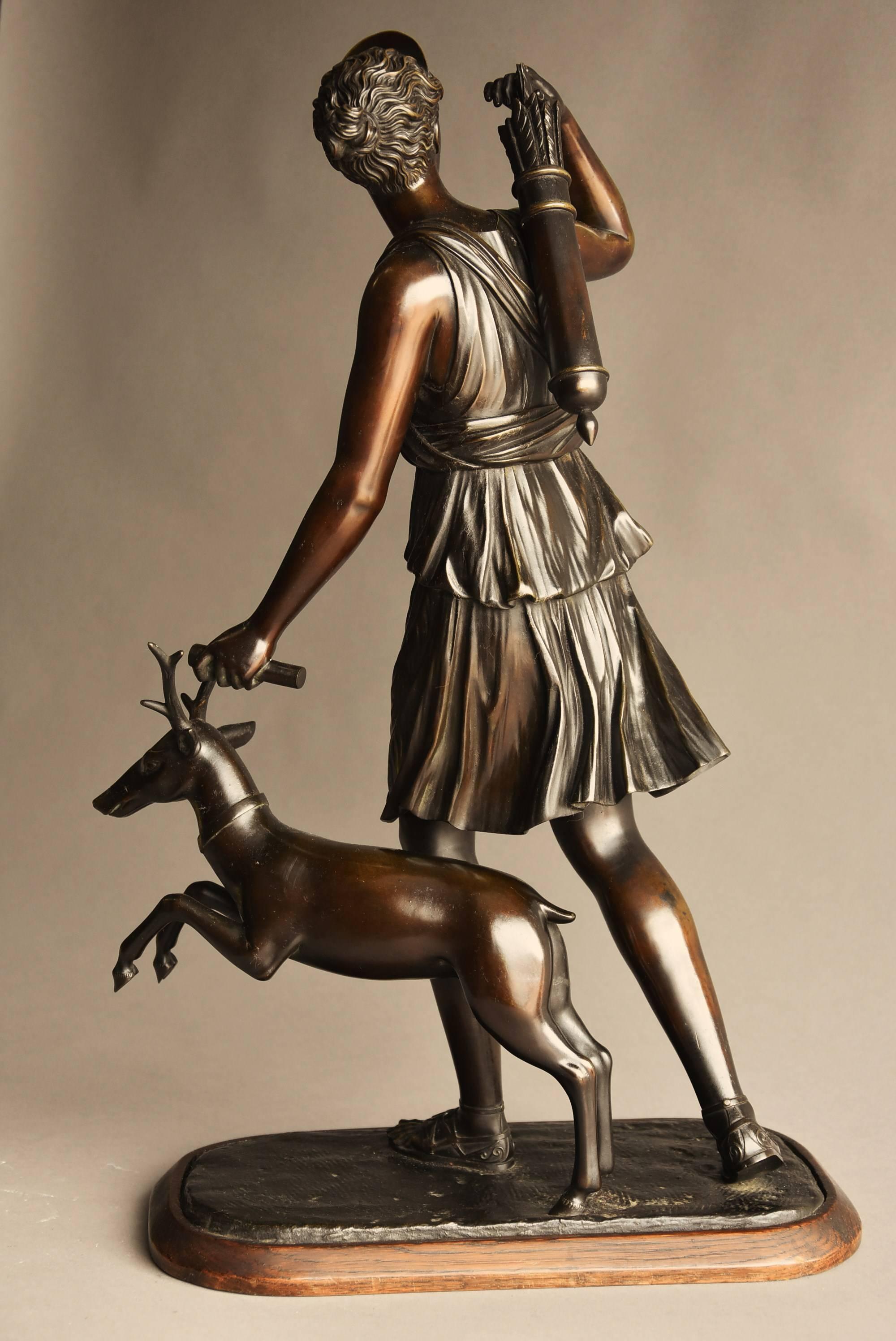 Mid-19th Century Bronze Figure 'Diana of Versailles' or 'Diana the Huntress' 5