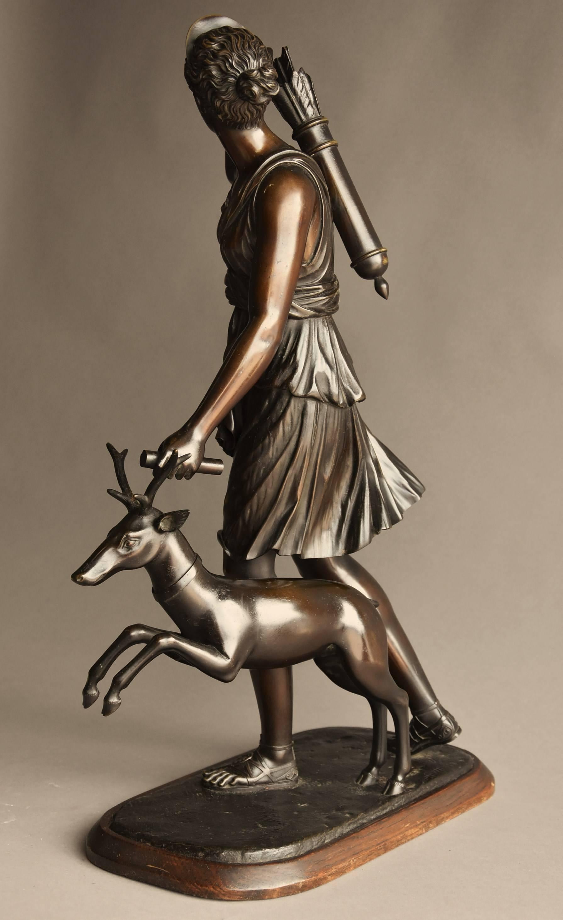Mid-19th Century Bronze Figure 'Diana of Versailles' or 'Diana the Huntress' 6
