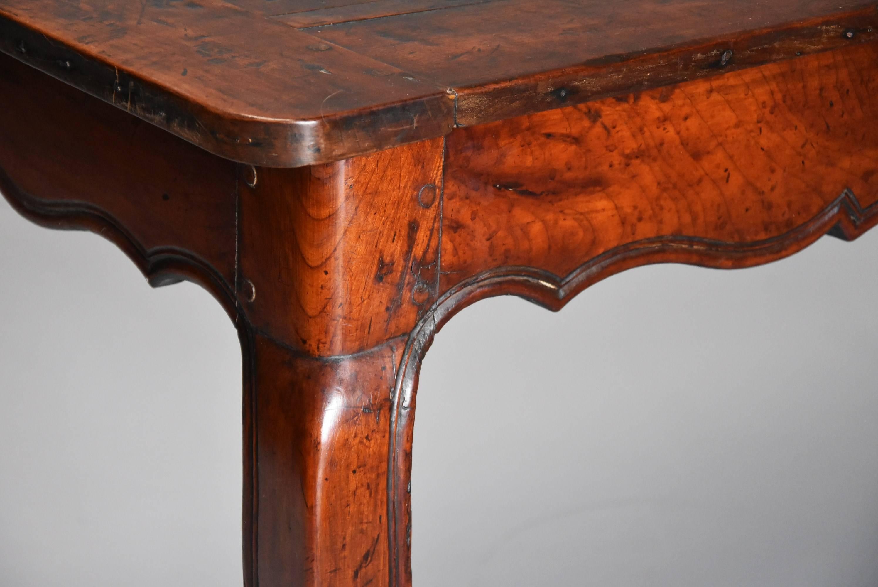 18th Century French Fruitwood 'Cherry' Farmhouse Table with Superb Patina 6