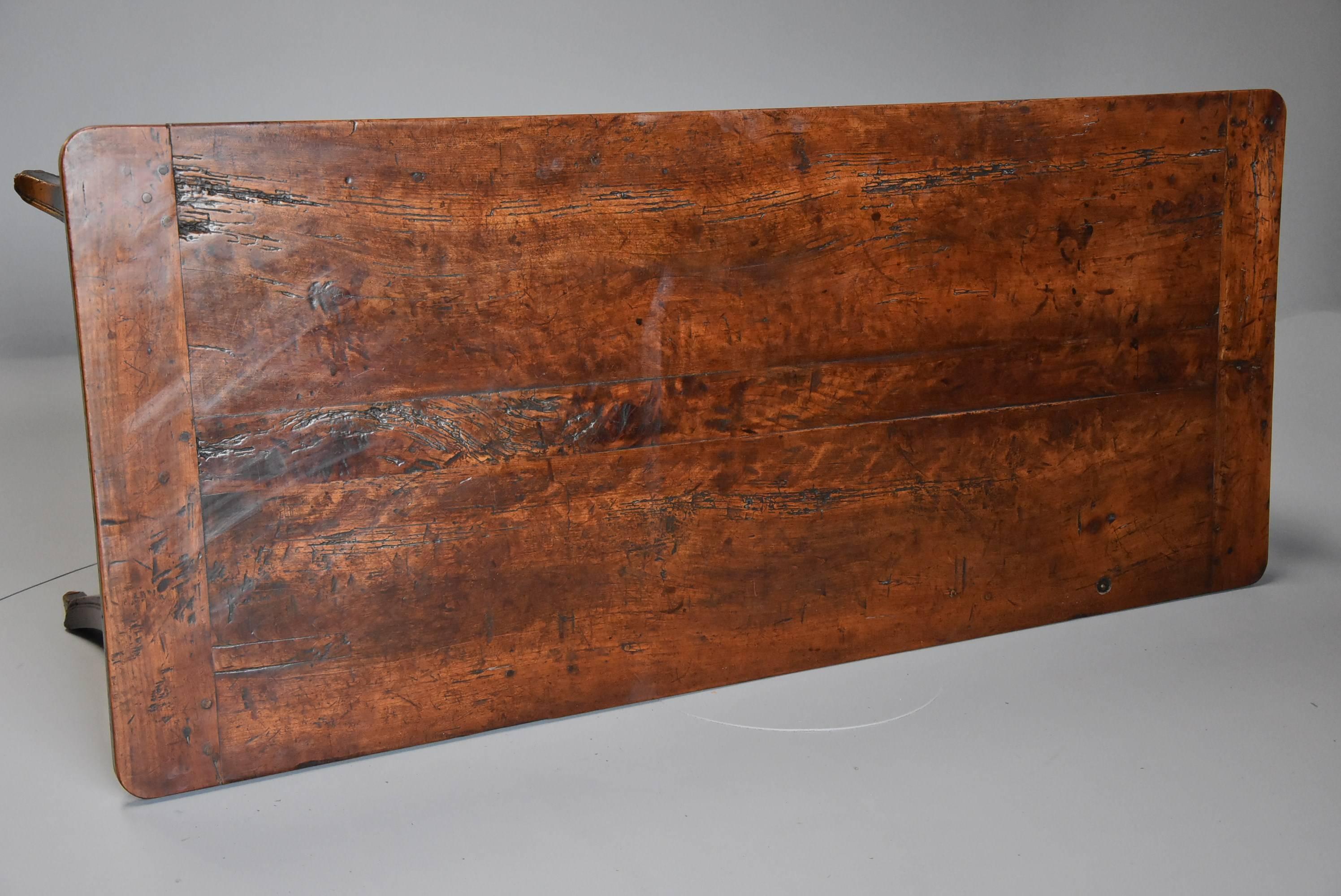 18th Century French Fruitwood 'Cherry' Farmhouse Table with Superb Patina 7