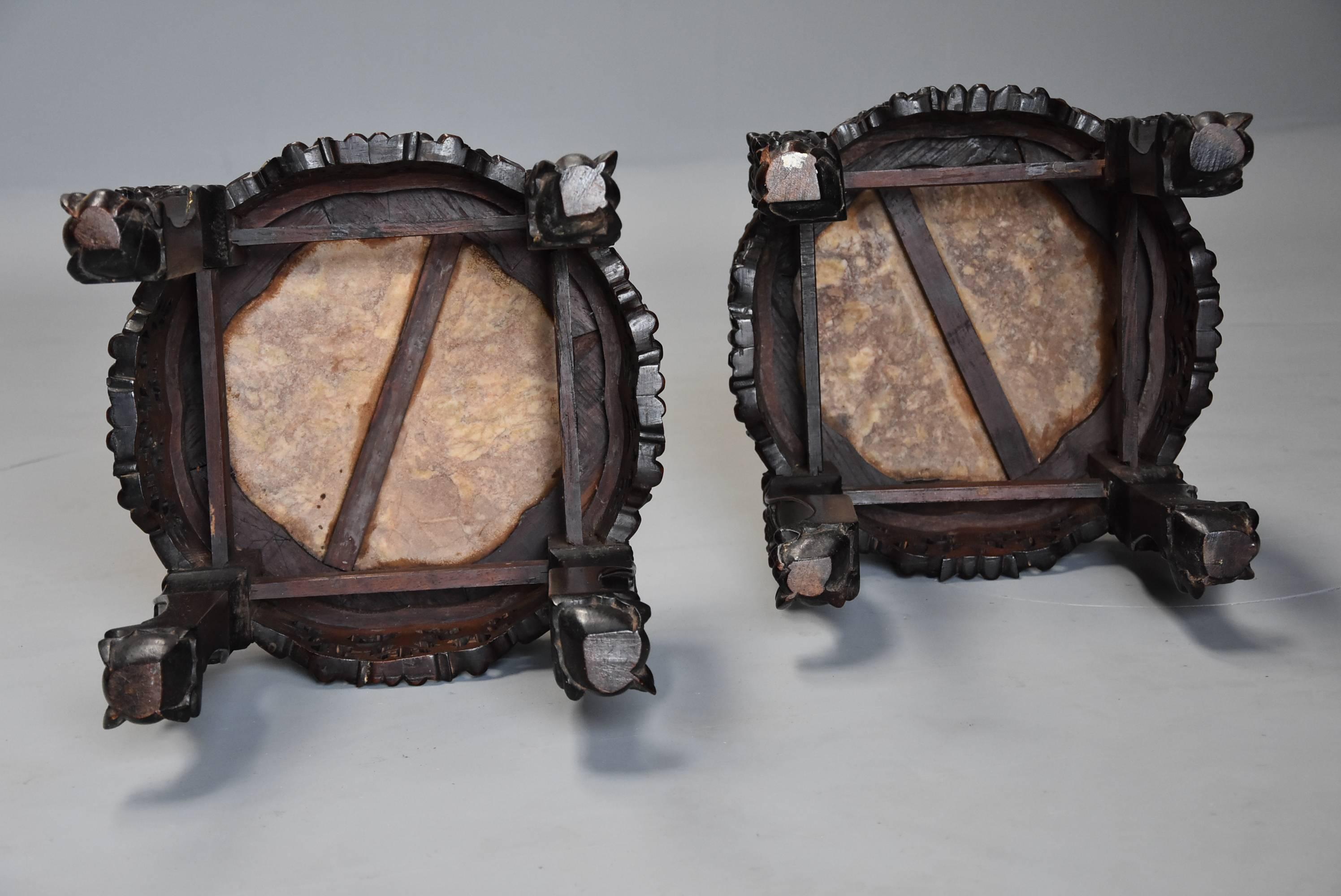 Pair of Late 19th Century, Chinese Pot Stands or Low Tables 6