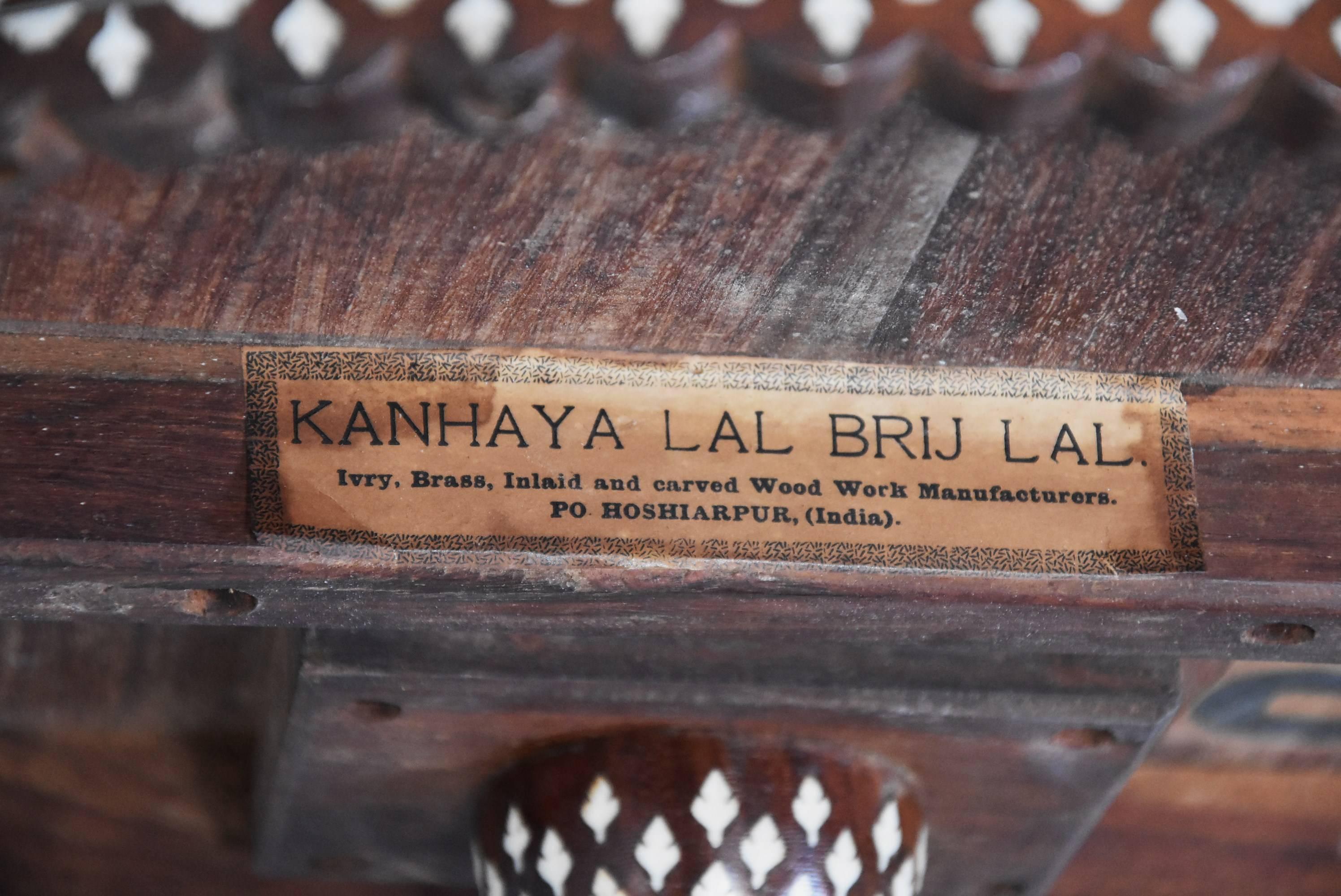 Superb Quality 19th Century Anglo-Indian Shisham Wood Inlaid Occasional Table 2