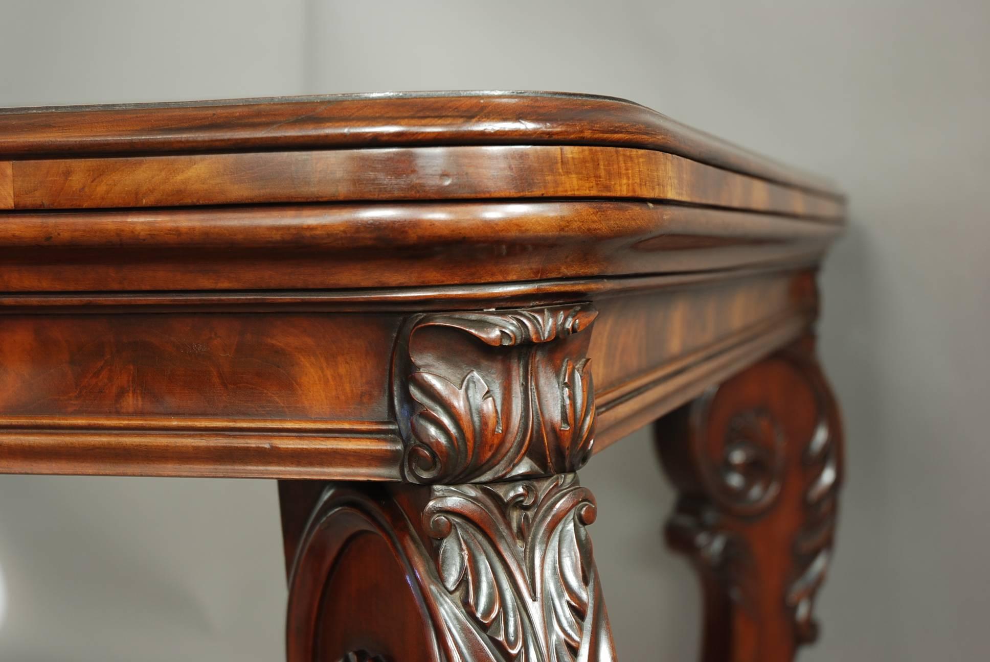 Superb Quality William IV Mahogany Console Table in the Manner of Gillows 1