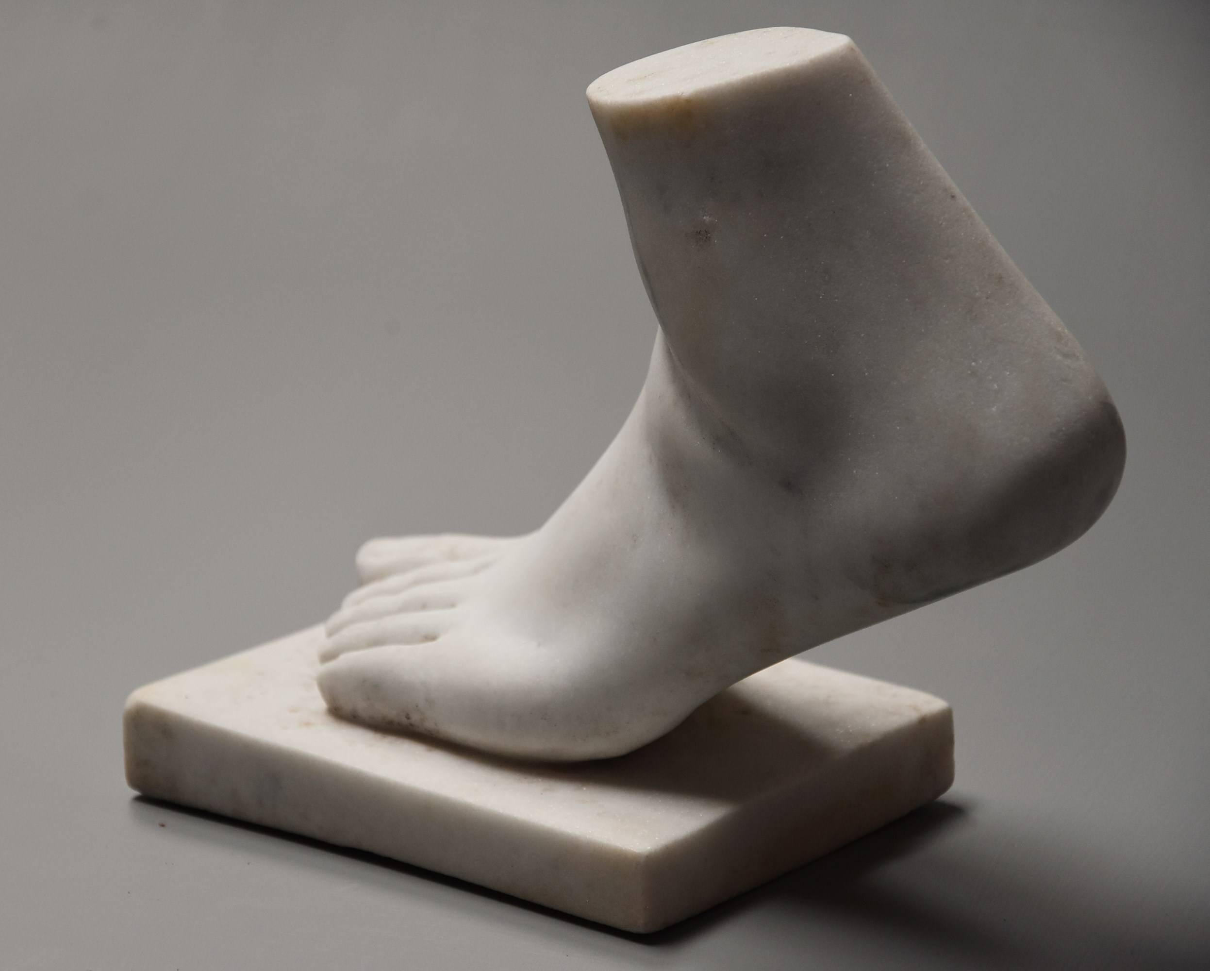 Late 19th Century Grand Tour Style Marble Sculpture of a Foot, after the Antique 3