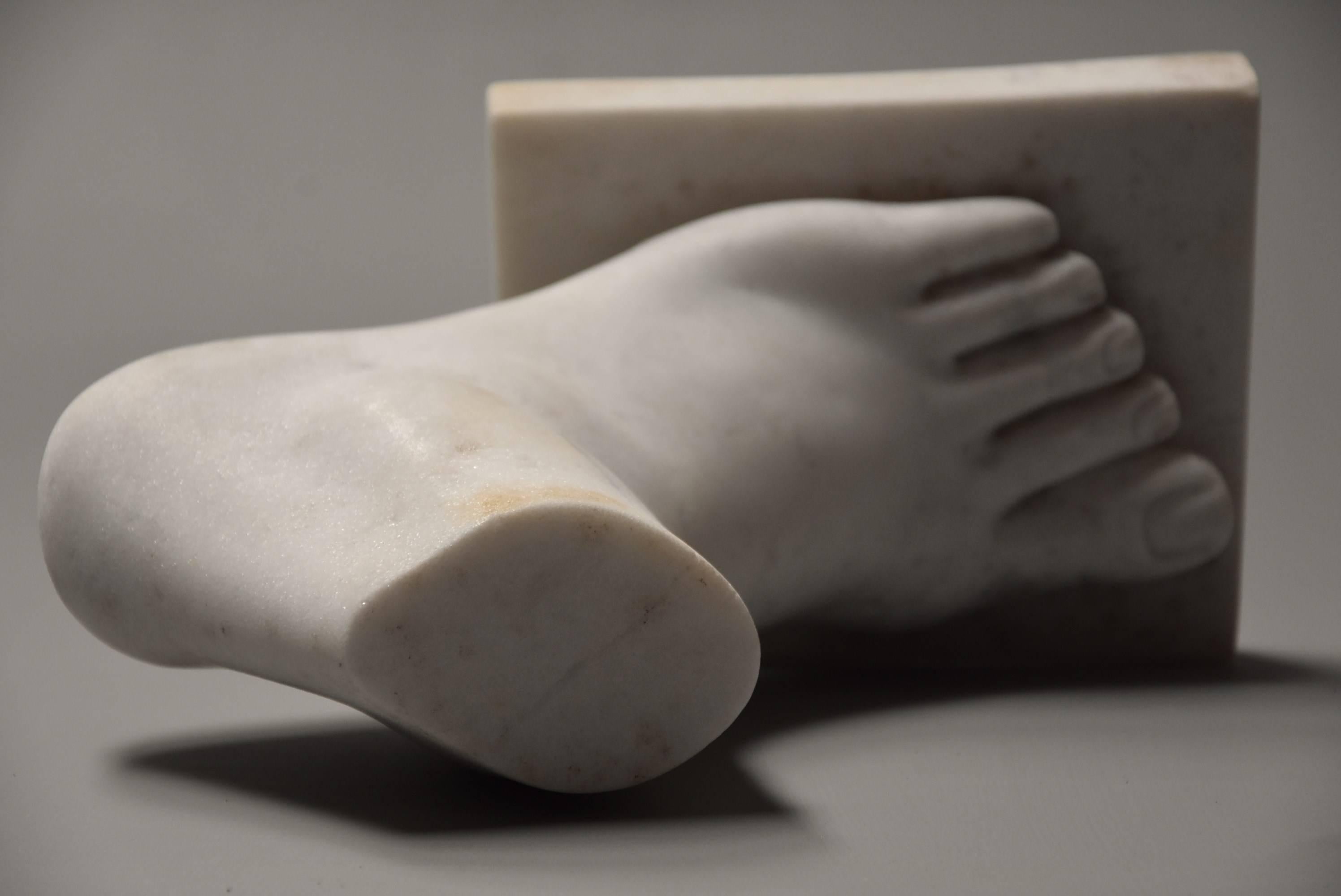 Late 19th Century Grand Tour Style Marble Sculpture of a Foot, after the Antique 4