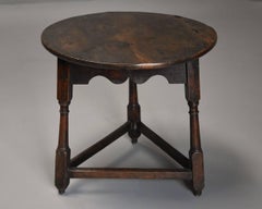 Early 18th Century Oak Cricket Table or Tavern Table