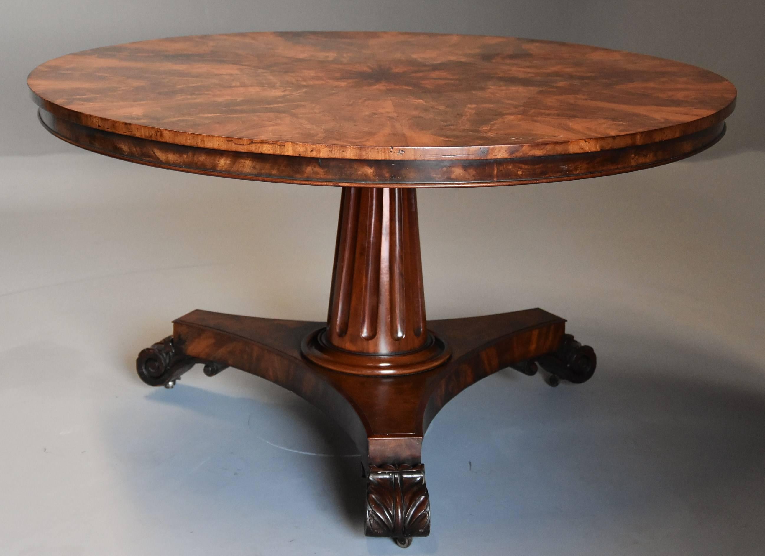 19th Century Superb Quality William IVth Mahogany Tilt Top Breakfast Table, circa 1835